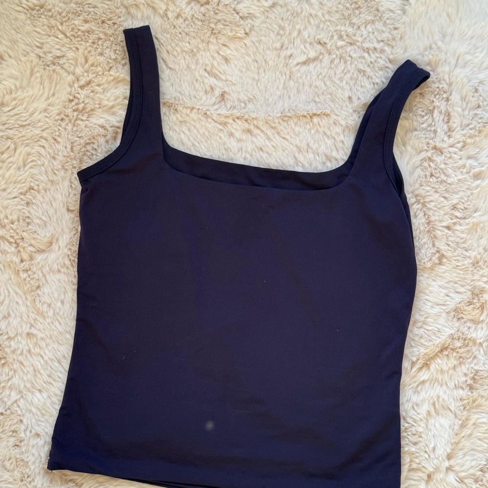 Elegant Navy Blue Women's Top